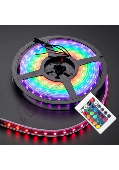 Dekoratif Rgb Şerit Led 5 Metre Kumandalı Çift Taraflı Bant