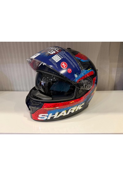 Kask Shark D-skwal 3 Speed-vıb Blue Red Blue Mavi/kırmızı