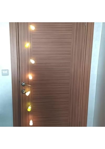 Ananas Renkli Led Işık Zinciri 10lu Parti, Oda, Kapı Ve Yılbaşı Ağacı Dekoratif Aydınlatma