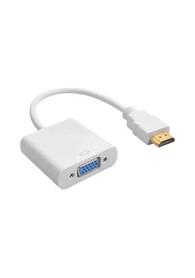 Hdmi To Vga Kablosu Çevirici Dönüştürücü Monitör Ses Destek 4548