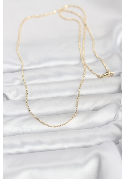 Cm 14k Gold Renk Parçalı Topçuk Model 60 Cm Kadın Kolye - Lisinya