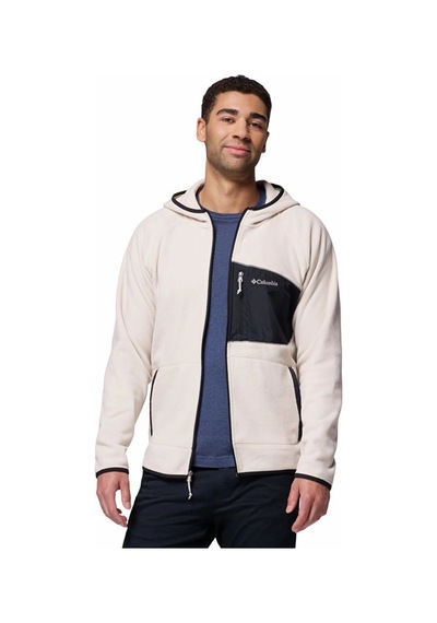 Columbia Fast Trek Overlay Hooded Full Zip Bej Erkek Outdoor Polar Am3470-278 Bej