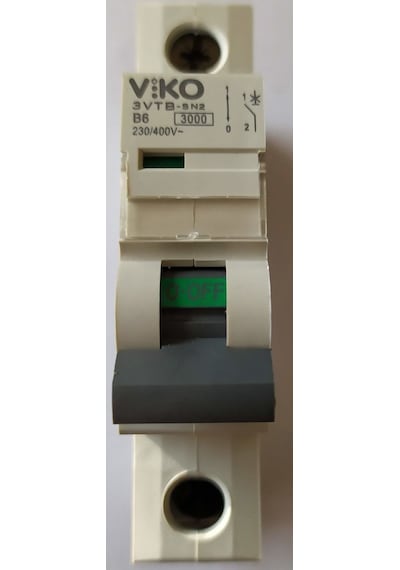 Viko 1X6 Amper W Otomat B Tipi 4.5Ka Sigorta 4Vtb-1B06
