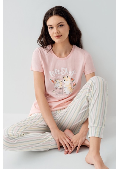 Arnetta Kadın Pembe Pijama Takım Ar3571-s-v1 Pembe