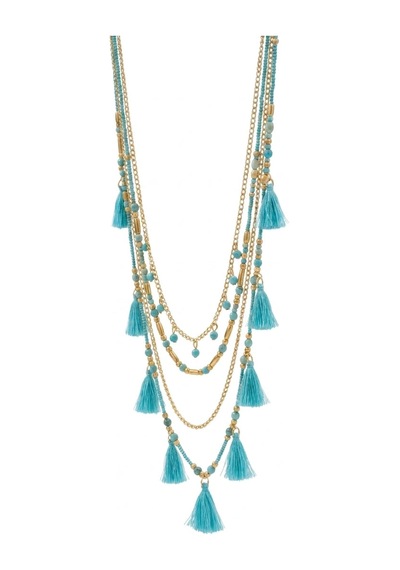 Azure Etnik Kolye- Blue Sarı