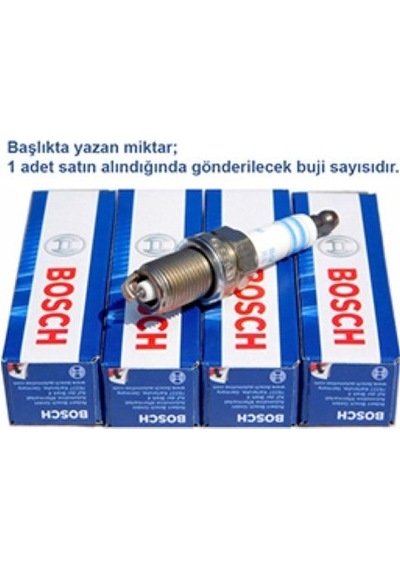 Fiat Fiorino 1.4 2010-2016 Bosch İridyum Lpg Bujisi 4 Adet