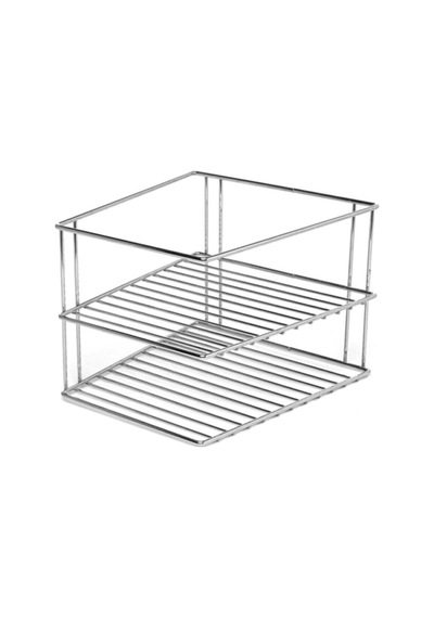Köşe Tabaklık Rafı - Krom Metal 25 X 25 Ekru Tr Diğer
