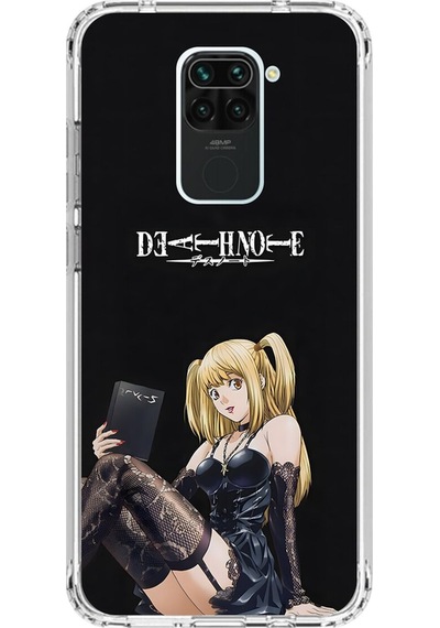 Xiaomi Redmi Note 9 Uyumlu Şeffaf Kılıf Death Note 3 Tasarımlı