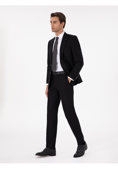 Cacharel Siyah Slim Fit Takım Elbise