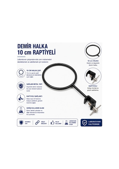Demir Halka 10 Cm Raptiyeli