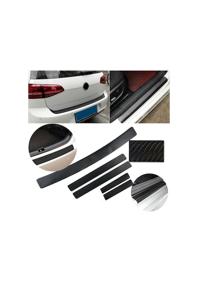 Chevrolet Cruze Karbon Kapı Ve Tampon Eşiği Sticker Set