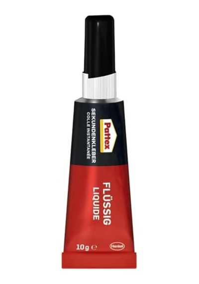 Pattex Süper Yapıştırıcı, Kaliteli Onarımlar İçin Çok Amaçlı Güçlü Yapıştırıcı, Özel Kapağıyla Kolay Kullanımlı Hızlı Yapıştırıcı, 1x10g