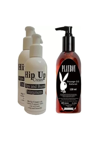 Hubrendy Sh Hintohu Hipup Hip Enlargement Cream Kalça Kaldırma , Vücut Kremi 120 Ml 2 Adet+playboy M