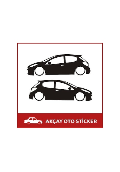 Peugeot 207 Sticker Peugeot 207 Gölge Sticker 207 Oto Sticker