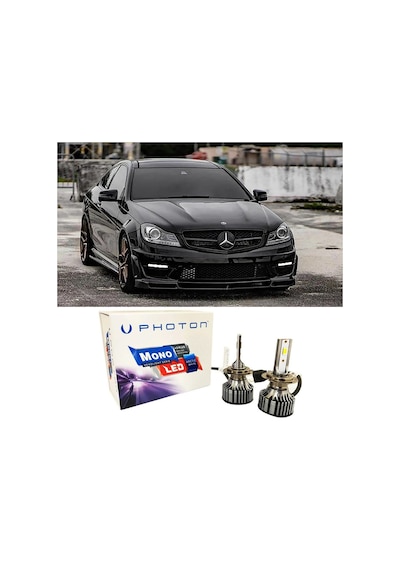 Mercedes C180 W204 Led Xenon Sis Far Ampulü H7 Mono Yeni Seri Beyaz 2009-2014