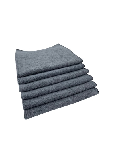 Evona Home Missclean Mikrofiber Mutfak Bezi Gri 6'lı 40 x 40 CM