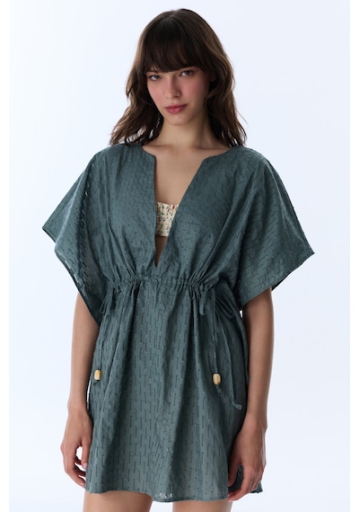Penti Koyu Yeşil Neri Kaftan K.yesıl