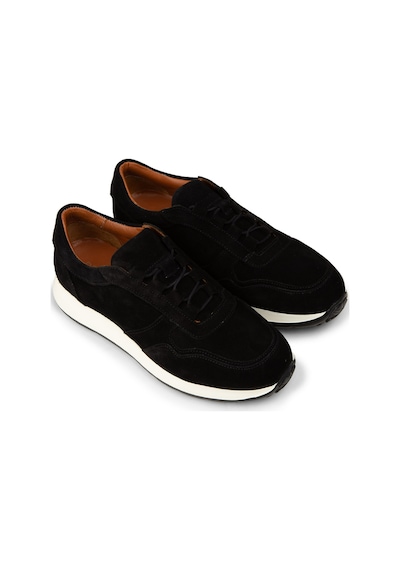 Deery Erkek Hakiki Süet Siyah Sneaker Ayakkabı - E8210msyhe02 Siyah