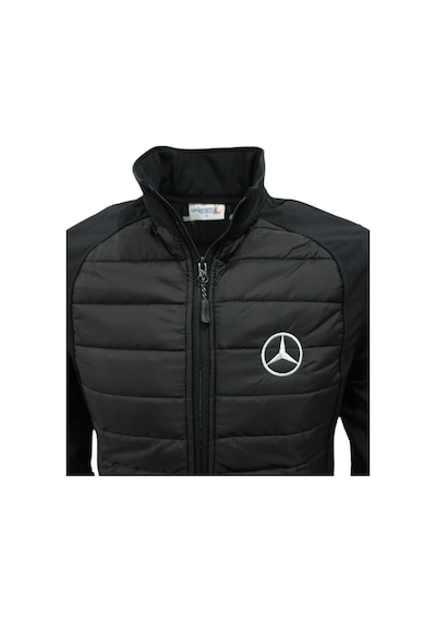 Uniprom Erkek Mercedes Mont Softshell-Ray Desen Likralı Siyah 5 Cepli Siyah