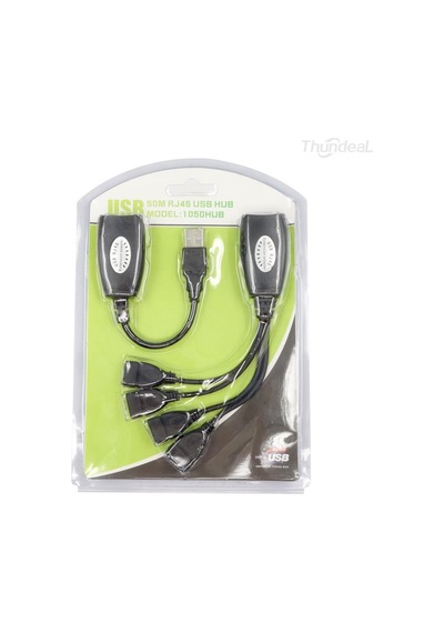 Alfais 4406 4 Port Cat Rj45 Usb Hub Ek Uzatma Extender (50 Metre)