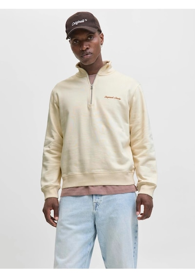 Jack & Jones Jack&jones Jornorrebro Yarım Fermuarlı Dik Yaka Erkek Sweatshirt 12282899 Beyaz Jack & Jones Jack&jones Jornorrebro Yarım Fermuarlı Dik Yaka Erkek Sweatshirt 12282899 Beyaz