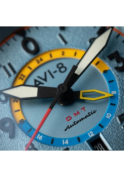 Avı-8 Flyboy Wingman Worldtimer Gmt Av-4120-03 Otomatik Erkek Kol Saati Metalik Gri