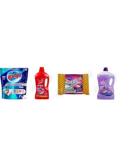 Bingo Tablet Pro 80'li + Yüzey Tem. Fresh 2.5 Lt + Parex + Yüzey Tem. Fresh 2.5 Lt 4'lü Set Diğer