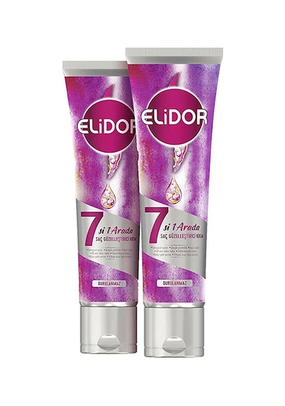 Elidor Saç Güzelleştirici Bakım Kremi 7'si 1 Arada Durulanmaz 150 Ml X2