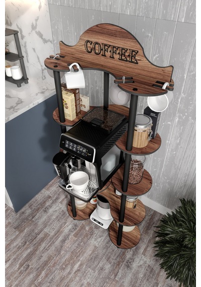 Cortado Kahve Köşesi Ceviz Kahverengi