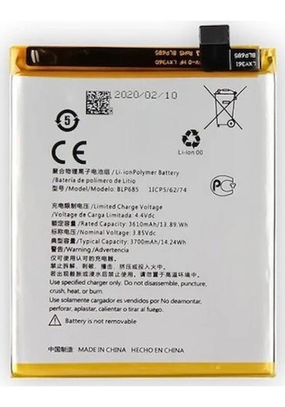 One Plus 6t İle Uyumlu İthal Pil Bl685