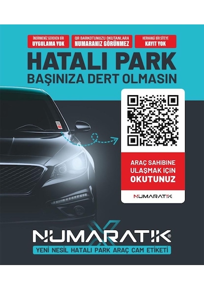 Numaratik Qr Code Yeni Nesil Hatalı Park Uyarı Sistemi