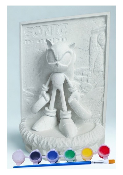 Sonic Figürü 3d Taş Eğlenceli Boyama Etkinliği 3+ Yaş İçin