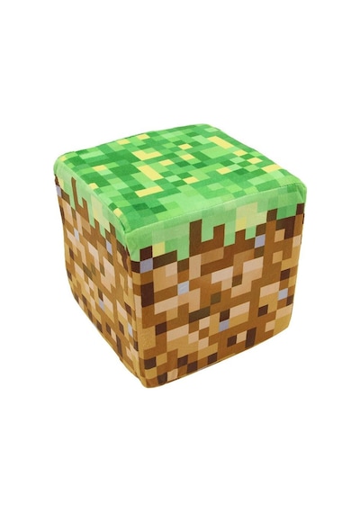 Minecraft Çim Blok Küp Yastık Minder Peluş Oyuncak 10CM