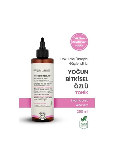 Botanica Comfort Biberiye & Kara Sarımsak Özlü Dökülme Önleyici Tonik 250 ML