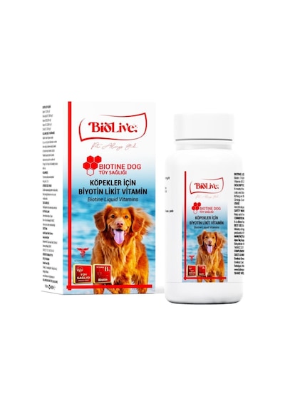 Biolive Köpekler İçin Biotine Tüy Dökümü Likit Vitamin 100 ML