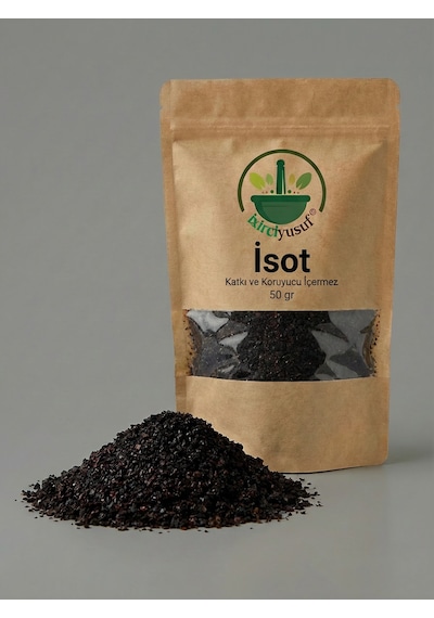 İxirciyusuf İsot Urfa İsotu Urfa Biberi Isot Pepper Urfa Pepper Doğal Fermente Baharat 50 G