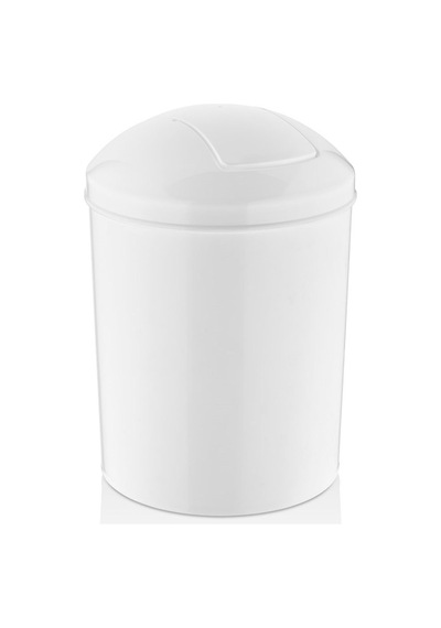 Rulopak Kelebek Kapak Çöp Kovası - Beyaz 15 Lt Beyaz
