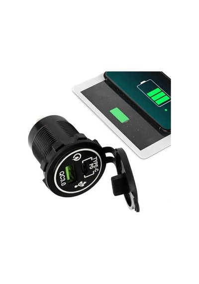 Powermaster Ic-266c-5 Pano Tipi Hızlı Şarj Soketi Usb Qc3.0 + Type-c Pd Otomobil-tekne Uyumlu