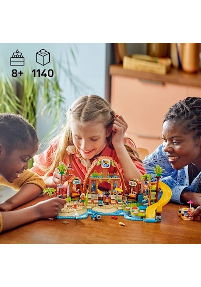 LEGO® Friends Aile Tatil Köyü 42673 - 8 Yaş ve Üzeri Çocuklar için Deniz Hayvanları İçeren Yaratıcı Oyuncak Yapım Seti (1140)