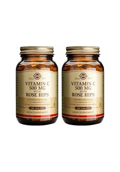 Solgar Vitamin C With Rose Hips 500 Mg 100 Tablet 2 Adet