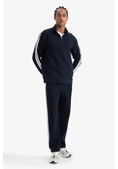 Defacto Defactofit Standart Fit Dik Yaka Sporcu Sweatshirt D1953ax25aunv253 Lacivert