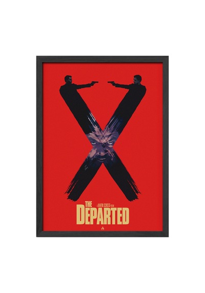The Departed Siyah Ahşap Çerçeveli Poster, Film Duvar Tablosu