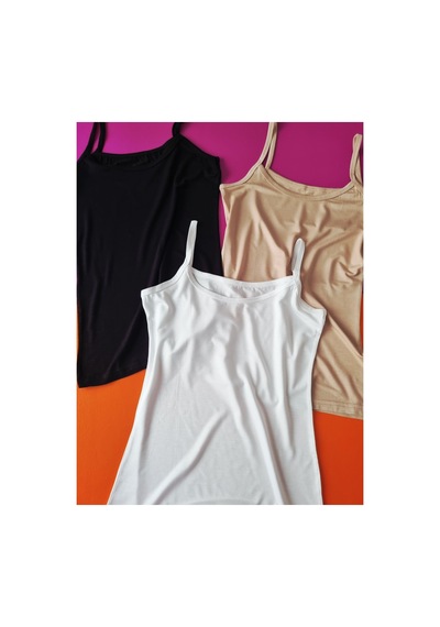 Demirsa Boutique İnce İp Askılı Bambu Kumaş 3'lü Siyah, Ten Ve Beyaz Renk Kadın Atlet Beyaz-siyah-ten Demirsa Boutique İnce İp Askılı Bambu Kumaş 3'lü Siyah, Ten Ve Beyaz Renk Kadın Atlet Beyaz-siyah-ten
