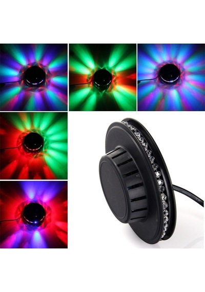 8w 48 Led'li Rgb Otomatik Renk Değiştiren Dönen Ufo Led Sahne Işık Çubuğu