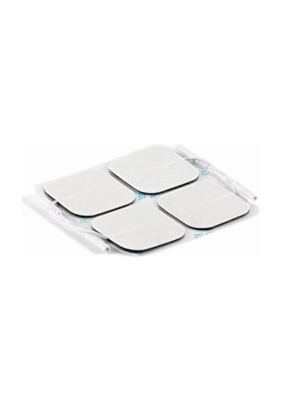 3 Paket 12 Adet Kablolu Soketli Elektrot 5x5 Cm Tens Cihazı Pin Girişli Elektrodu