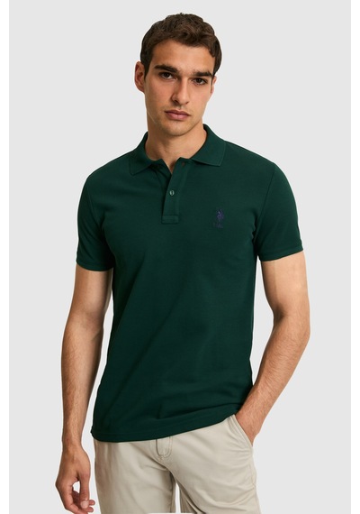 U.s. Polo Assn. Erkek Koyu Yeşil Tişört Basic 50322304-vr079 Koyu Yesıl