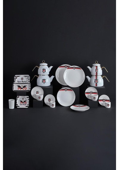 Neva N3431 Lisanslı Arma Logo 2'li Pasta Tabağı-bjk Diğer