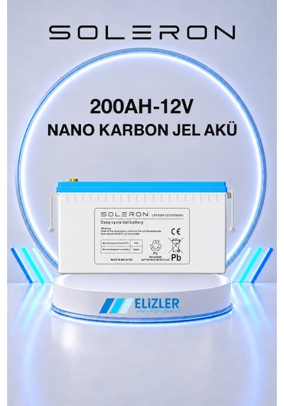 Soleron 200ah 12v Nano Karbon Jel Akü