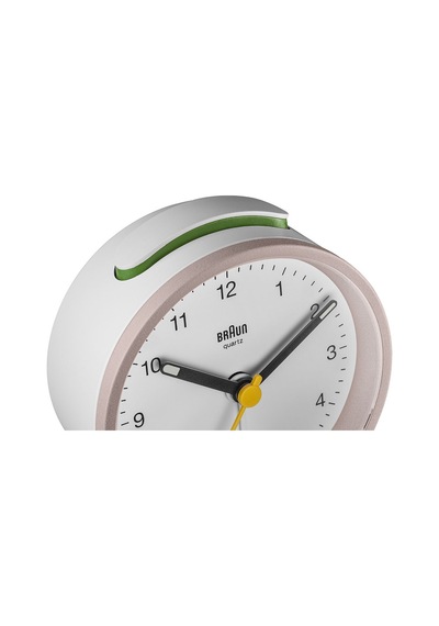 Braun Bc12pw Pembe-beyaz Klasik Analog Alarmlı Masa Saati Brn.bc12pw