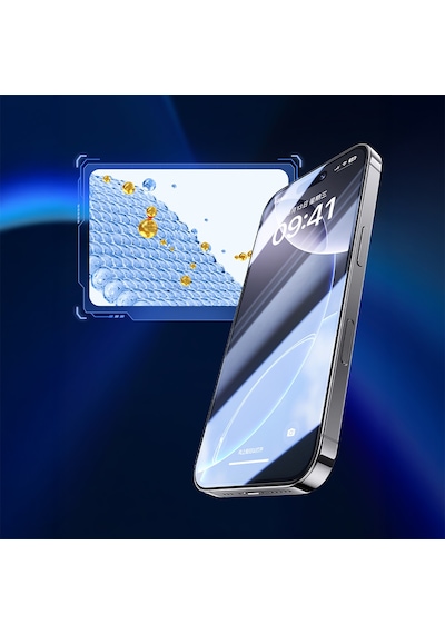 Apple Uyumlu   iPhone 17 Benks Joytouch Mat Oyun Ekran Koruyucu Kolay Uygulama Aparatı Şeffaf